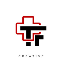 tf logo design vector icon