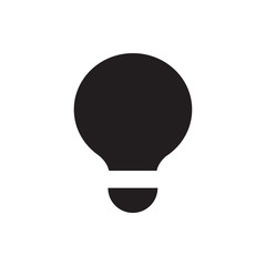 Light bulb vector icon, simple sign for web site and mobile app.