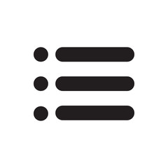 List vector icon, simple sign for web site and mobile app.