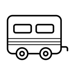 trailer icon vector illustration photo