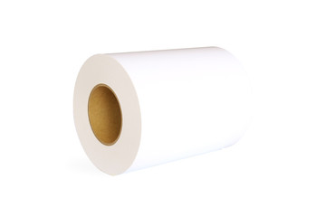 Roll photo paper isolated on white background with clipping path.