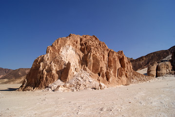 The Sands and mountains of the Sinai desert