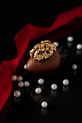 strawberries in chocolate