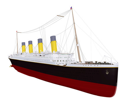 Historisches Passagierschiff Titanic, Freisteller