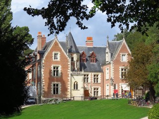 Fototapeta na wymiar Château du Clos Lucé, à Amboise, où résida Léonard de Vinci (France)