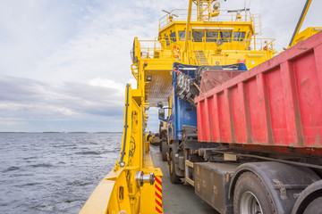 Car fweey from mainland to Hailuoto island in Finland