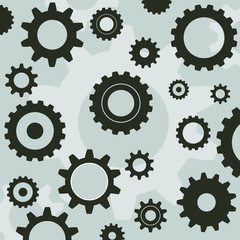 Simple Gear Or Cog Wheel Vector Icon. Machine, Technology, Equipment, Engine, Mechanism Sign. Idea, Settings, Development Progress Symbol Isolated