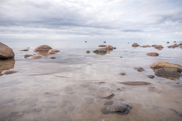Calm sea and rocks