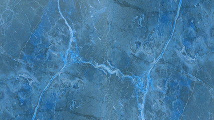 Blue abstract marble granite natural stone texture background