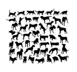 Pet Animal Silhouettes, art vector design