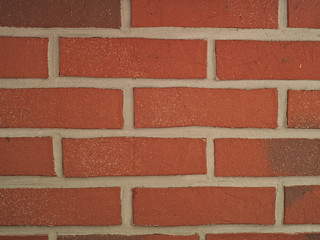 wall of old red and orange brick