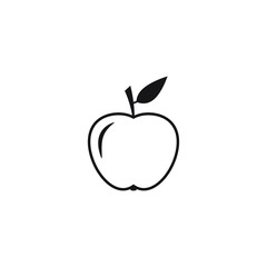 Apple icon vector.