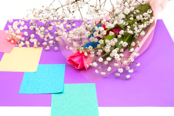fresh spring flowers and beautiful composition