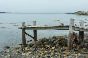 Old pier in Helgeland, Norway