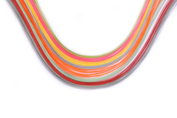 paper strip multi color art rainbow