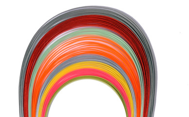 Obraz premium paper strip multi color art rainbow