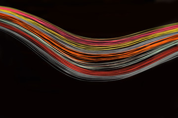 paper strip multi color art rainbow