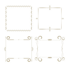 Retro Vintage Calligraphic Ornate Frames Collection