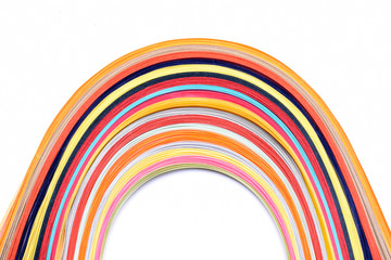 Obraz premium paper strip multi color art rainbow