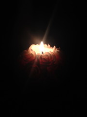 candle in the dark