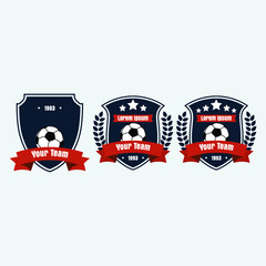 soccer football club logo badge for your team