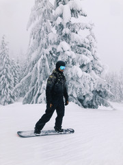 snowboarder on the slope