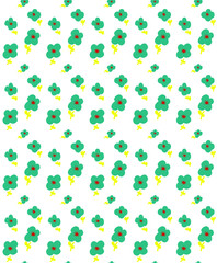Obraz na płótnie Canvas flowers print pattern illustration in vector