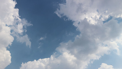 blue sky with clouds for background.