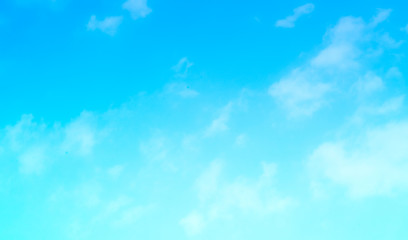 blue sky with beautiful natural white clouds	
