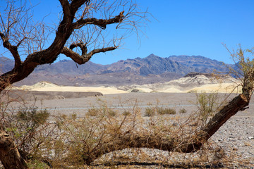 California / USA - August 22, 2015: The landscape in Death Valley National Park, California, USA