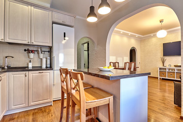 kitchen living room