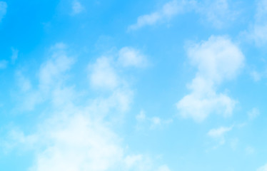 Obraz na płótnie Canvas blue sky with beautiful natural white clouds 
