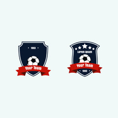 Fototapeta premium soccer football club logo badge for your team