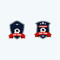 Fototapeta premium soccer football club logo badge for your team