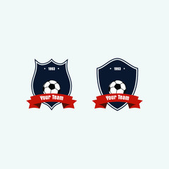 soccer football club logo badge for your team