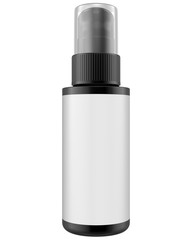 
Realistic 3D Spray Bottle Mock Up Template on White Background.3D Rendering