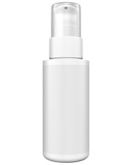 
Realistic 3D Spray Bottle Mock Up Template on White Background.3D Rendering