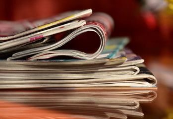 stack of newspapers