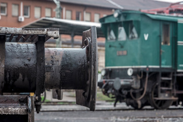 Fototapeta na wymiar Eisenbahn Locomotion