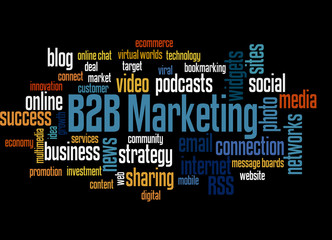 B2B marketing word cloud concept 3