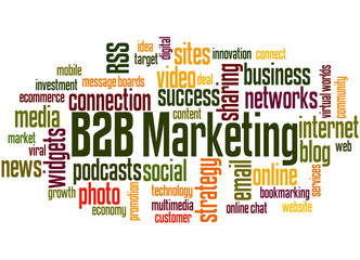 B2B marketing word cloud concept 2