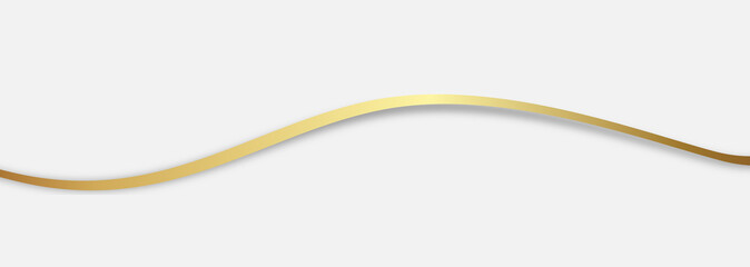 Gold Welle Wellen Band Banner 