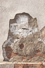 vintage background texture old masonry stone bricks on the ancient cement