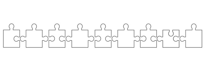 Naklejka premium Puzzle serii wstążka transparent połączenie tła