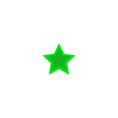 Obraz premium green star icon on white background. eps10