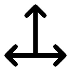 triple arrow outline icon vector