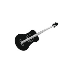 Obraz na płótnie Canvas acoustic guitar musical instruments on white background