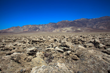 California / USA - August 22, 2015: The landscape in Death Valley National Park, California, USA