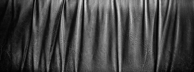 Fototapeta na wymiar Abstract luxury leather brown color texture for background. Dark Gray color leather for work design or backdrop product.