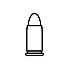 Bullet outline icon. Symbol, logo illustration for mobile concept and web design.